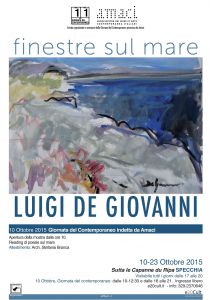 “FINESTRE SUL MARE” mostra personale di  LUIGI DE GIOVANNI 